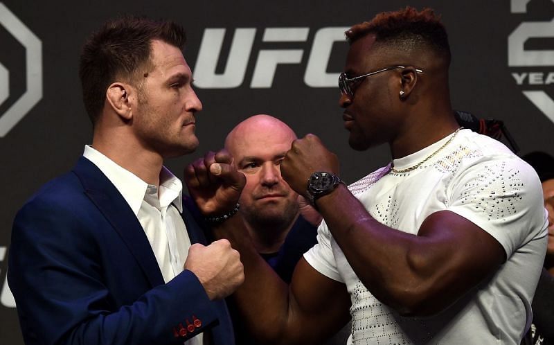 Stipe Miocic (Left) puts his UFC Heavyweight title on the line against Francis Ngannou (Right) at UFC 220