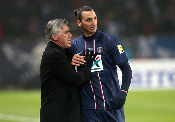 Zlatan and Ancelotti