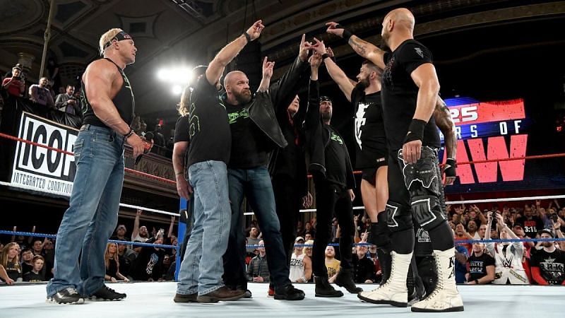 Members of Balor Club, DX and NWO share a Too Sweet