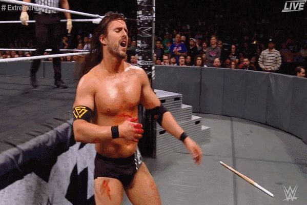 Adam Cole suffered a gruesome cut on his hand while wrestling against Aleister Black.