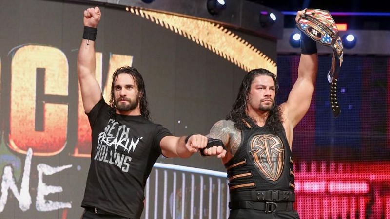 Reigns and Rollins were part of a handicap match on the evening