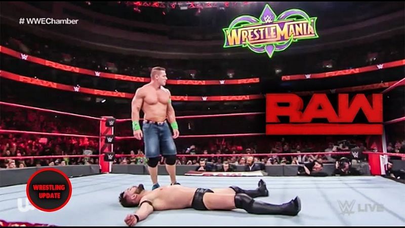 Cena with an important win against Finn Balor