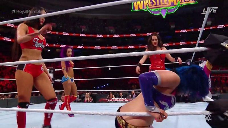 Nikki eliminated her sister as part of last night&#039;s Women&#039;s Royal Rumble 