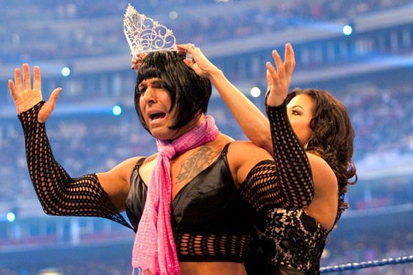 Santino winning the first ever Miss Wrestlemania title was a shame and gross at the same time.