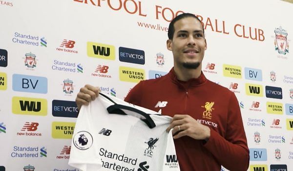 Virgil Van Djik will wear No. 4 on his back