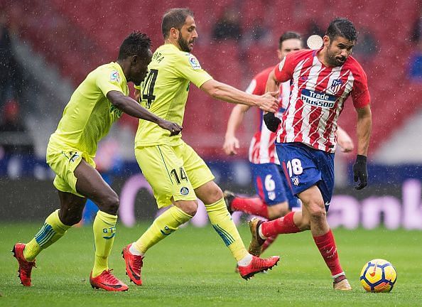 Twitter reacts to Diego Costa's goal and sending off on La Liga return