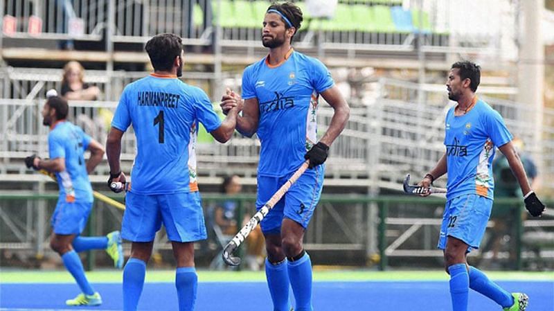 Rupinder Singh celebrates after scoring a goal
