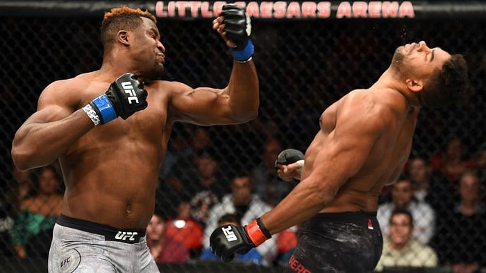 Francis Ngannou (Left) showed a ton of heart in his recent loss, by going the distance with UFC Heavyweight Champion Stipe Miocic