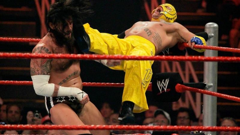 Rey Mysterio made a return to the ring during the Royal Rumble