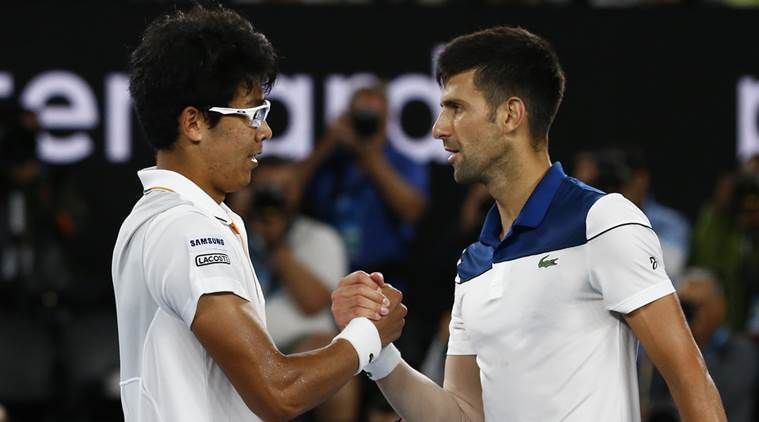 Chung upset Djokovic