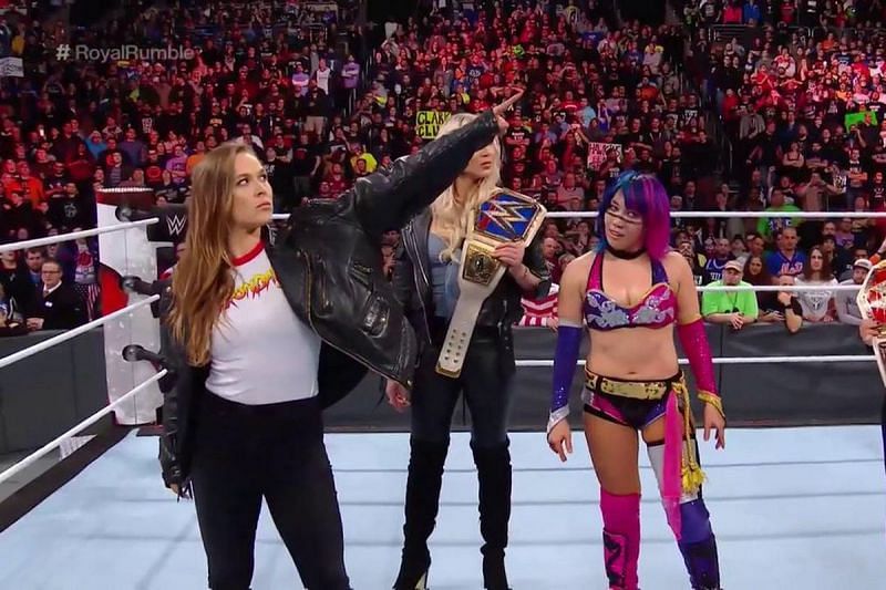 Ronda Rousey makes her intentions clear at the Royal Rumble