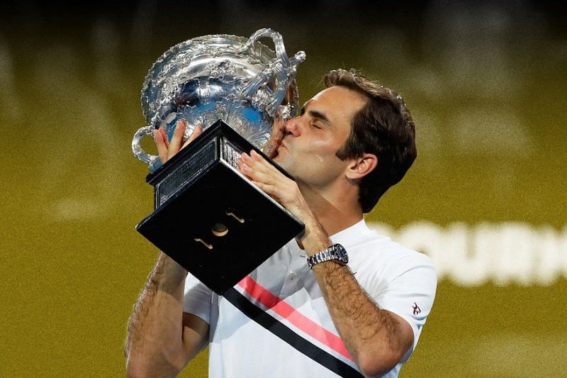 Roger Federer after winning Australian Open 2018 
