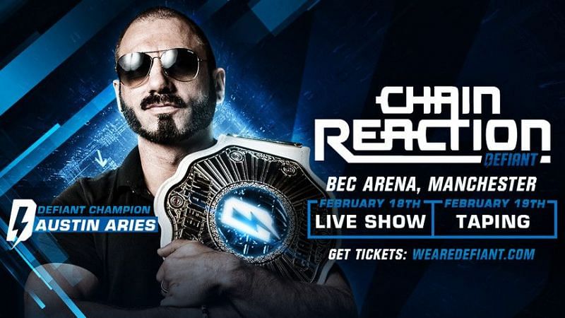 Chain Reaction will be the first PPV of the promotion in 2018 and will be starred by the current champion Austin Aries.