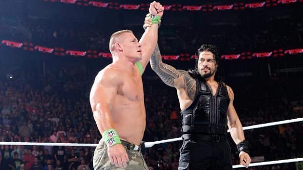 Roman Reigns and John Cena are set to co-headline Wrestlemania