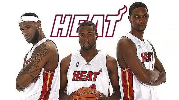 Miami Heat 2010-11 featured Lebron Jmaes, Dwyane Wade, and Chris Bosh