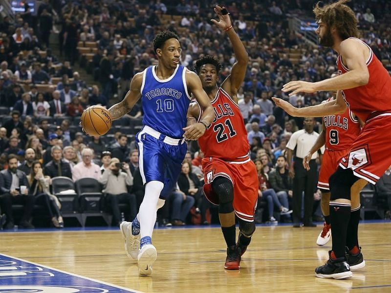 Raptors end an 11 game losing streak against the Chicago Bulls behind a spectacular performance from DeMar DeRozan