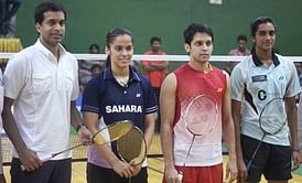 Video: Pullela Gopichand, Saina Nehwal and PV Sindhu playing together in training