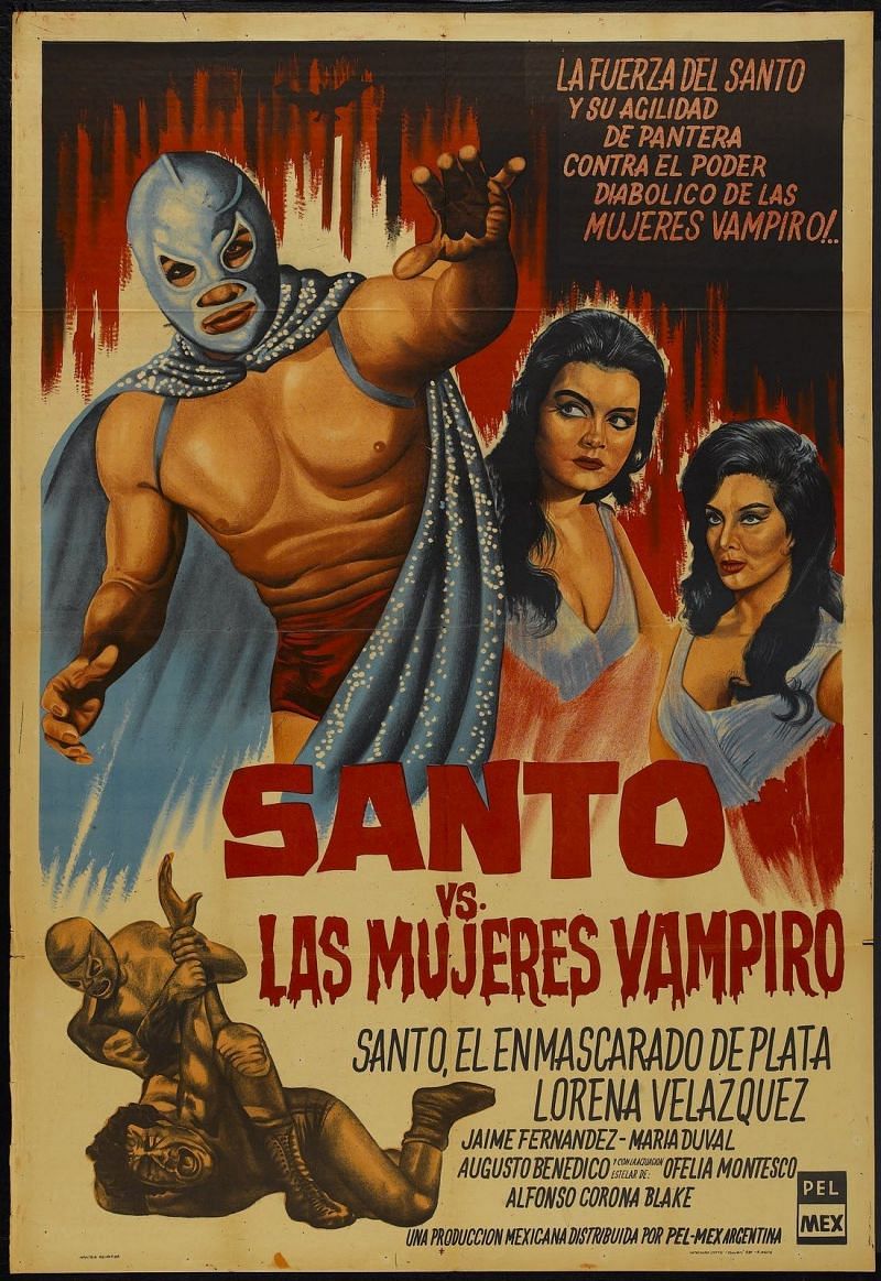 Poster for El Santo vs. The Vampire Women.