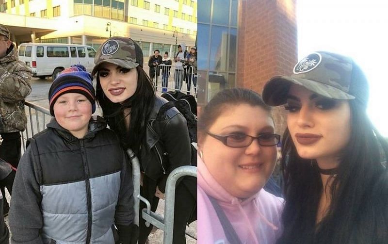Paige met several fans at the RAW live event in Reading, Pennsylvania