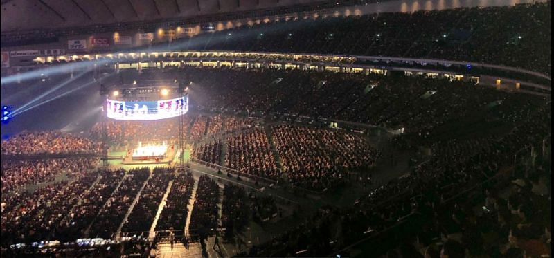 A whopping 34,995 people attended Wrestle Kingdom 12