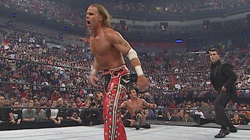 HBK about to be eliminated by the boss&#039;s son