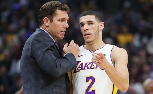 Luke Walton and Lonzo Ball