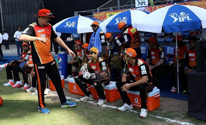 Image result for SRH dugout