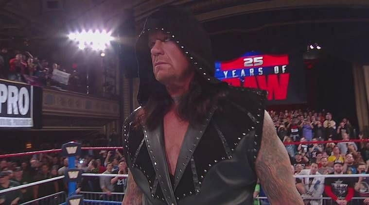 The Undertaker returned at the 25th anniversary of Raw