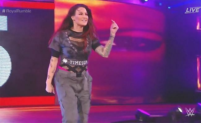 Lita making her triumphant return to a WWE ring
