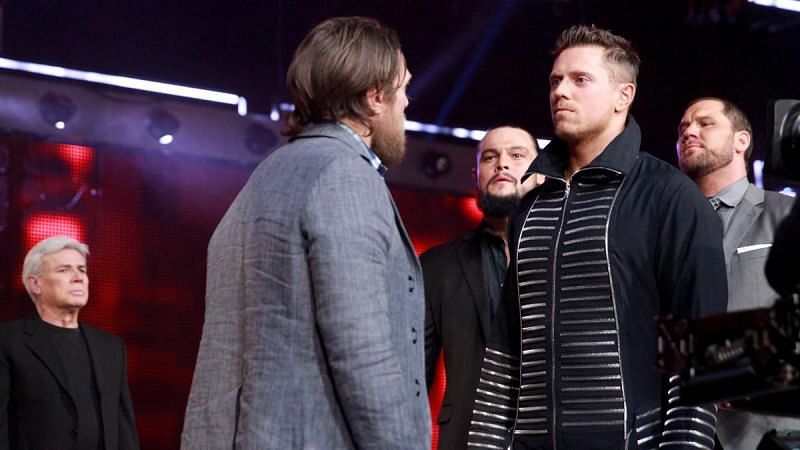 Miz came face to face with Daniel Bryan before his match