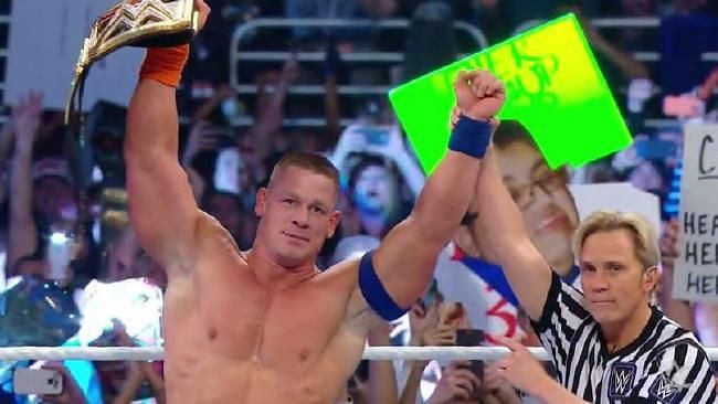 John Cena made history when he won the WWE title at the 2017 Royal Rumble