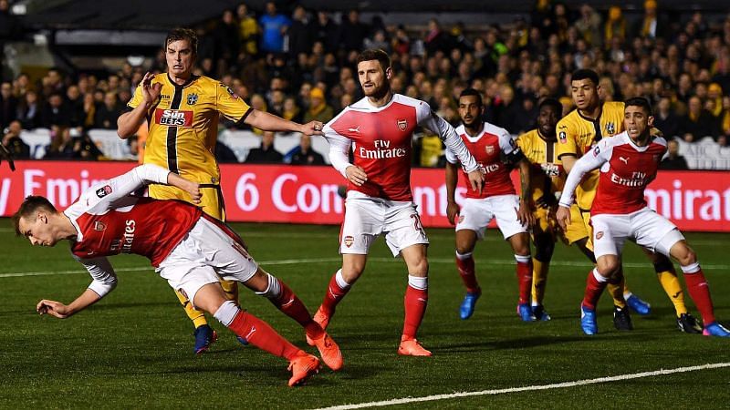Non League side Sutton United hosted Arsenal in the Fifth round of FA Cup 2016-17 season
