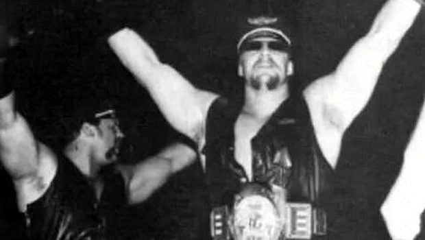 The Road Warriors in the early days, before the facepaint.