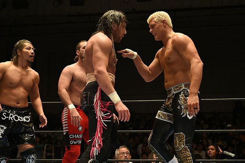 Kenny Omega and Cody Rhodes get into a heated argument at New Year&#039;s Dash