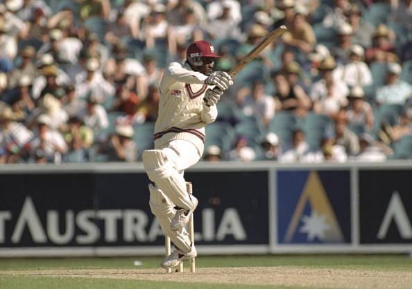 Carl Hooper of the West Indies in action batting