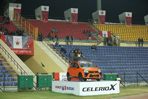 Empty Indira Gandhi Athletic stadium