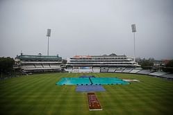 Rain washes away morning session on day three