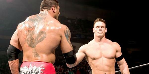 John Cena and Batista were the final two participants in the 2005 Rumble match