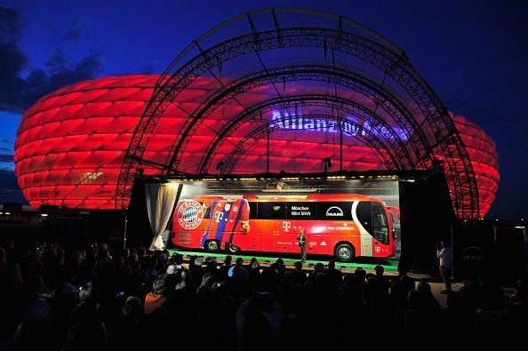 FC Bayern Muenchen And MAN Unveil New Team Bus