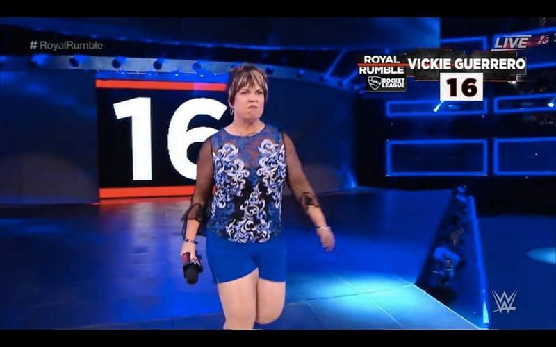 Vickie entered the math at number 16 and lasted for less than a minute