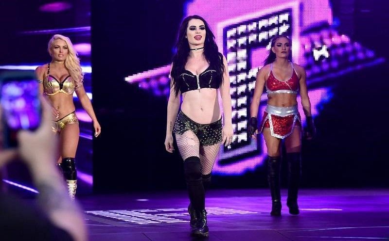 Paige is backstage ahead of RAW