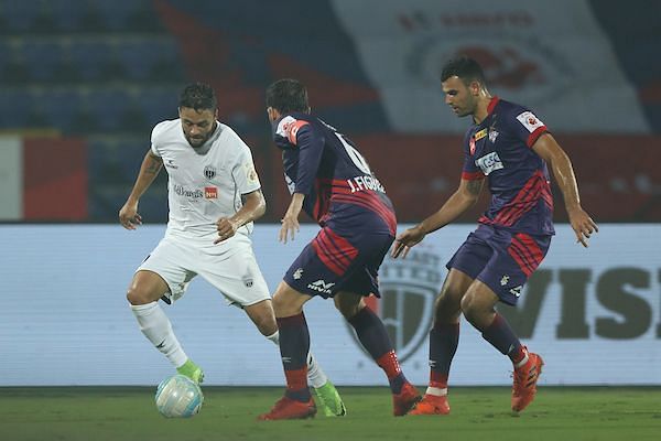 Marcinho was kept on a tight leash by the ATK midfielders