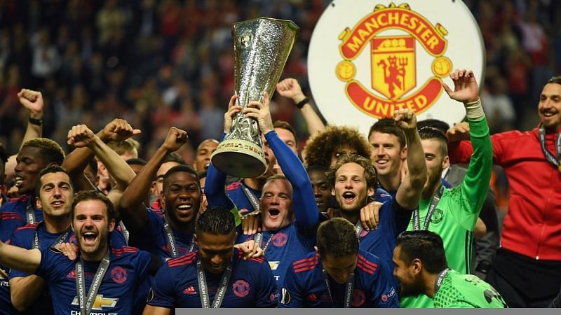 Image result for Manchester United Europa league celebrations