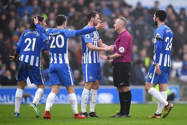 Brighton refused to let the early lead blow them away