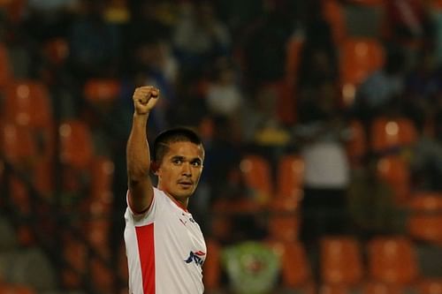 Sunil Chhetri scored a brace as he helped his side win comfortably