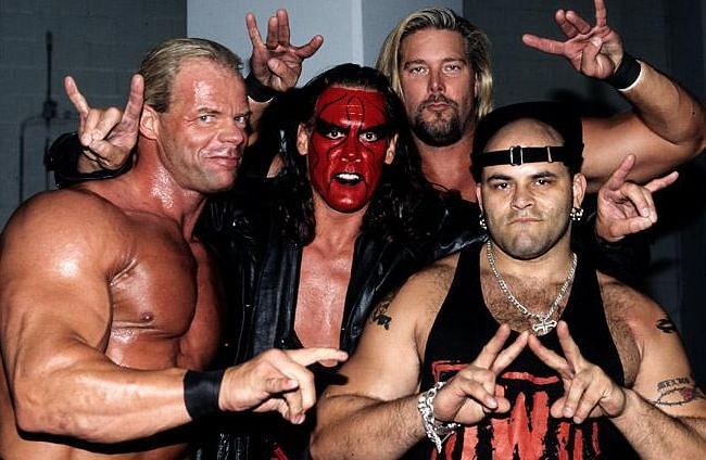 Nash, Sting, Luger, and Konnan as members of The Wolfpac