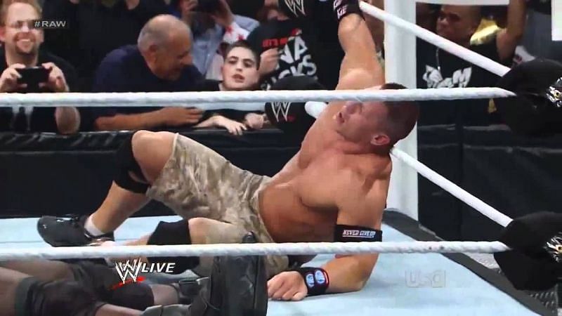 John Cena rock bottoms The Rock
