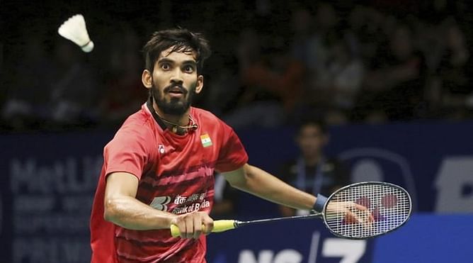Video: Indian shuttler Srikanth Kidambi attempts to mimic Roger Federer