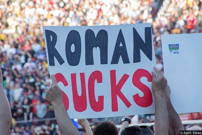 The adult male fans have yet to warm to Roman Reigns.