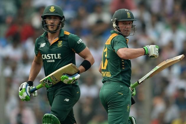 Faf and de Villiers are the backbone of the Proteas batting.